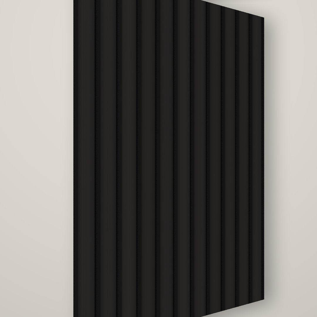 Mesa Ribbed Wall Panel – Black