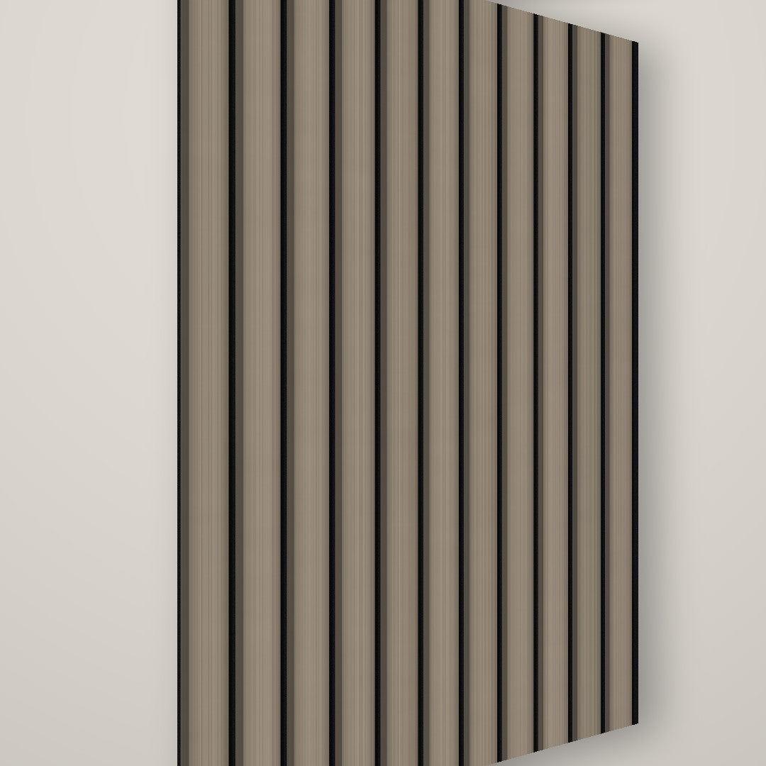 Mesa Ribbed Wall Panel – Gray Oak