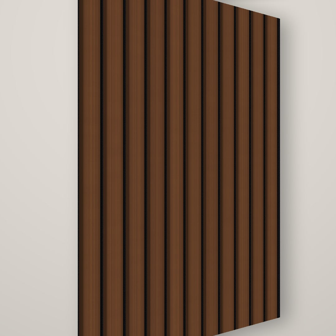 Mesa Ribbed Wall Panel – Walnut